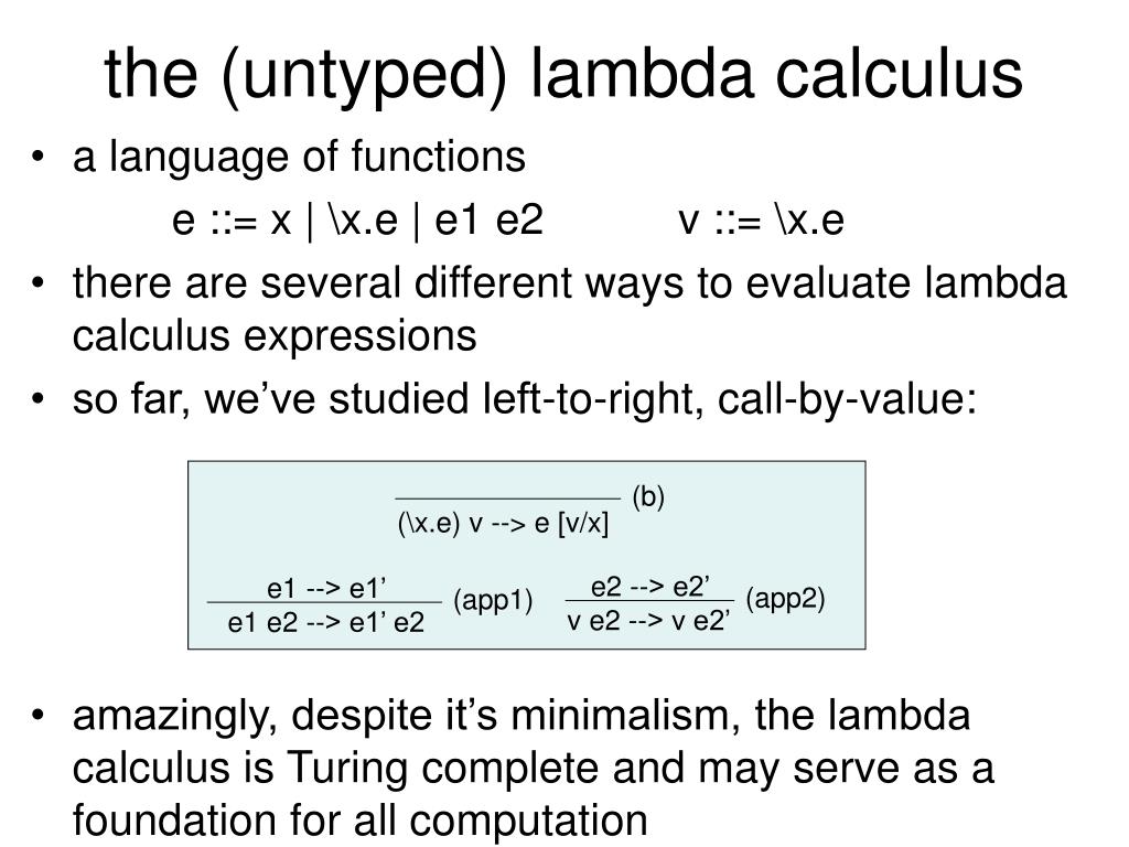 type lambda calculus