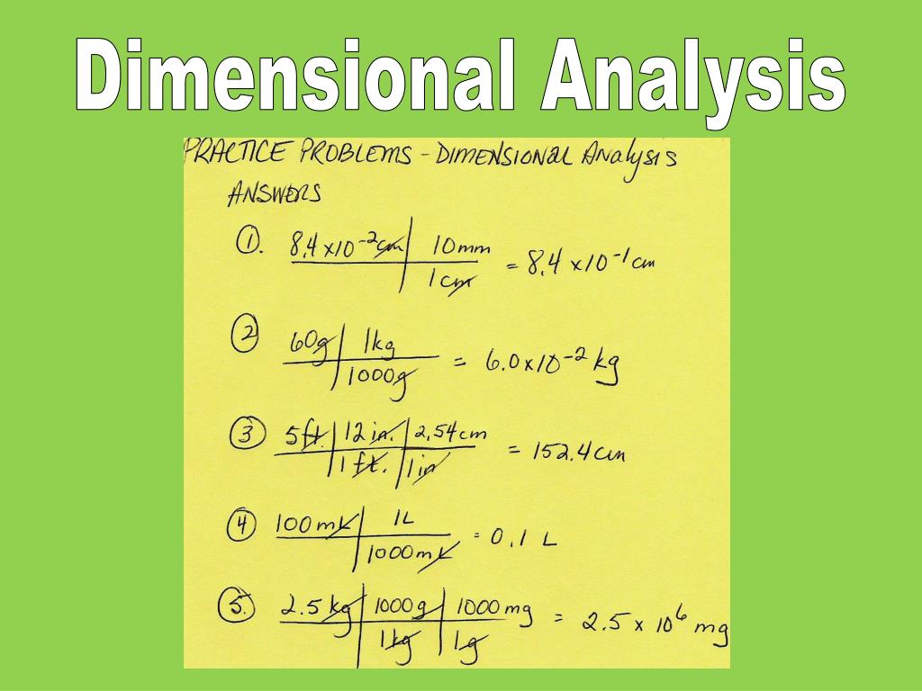 PPT Dimensional Analysis PowerPoint Presentation, free download ID
