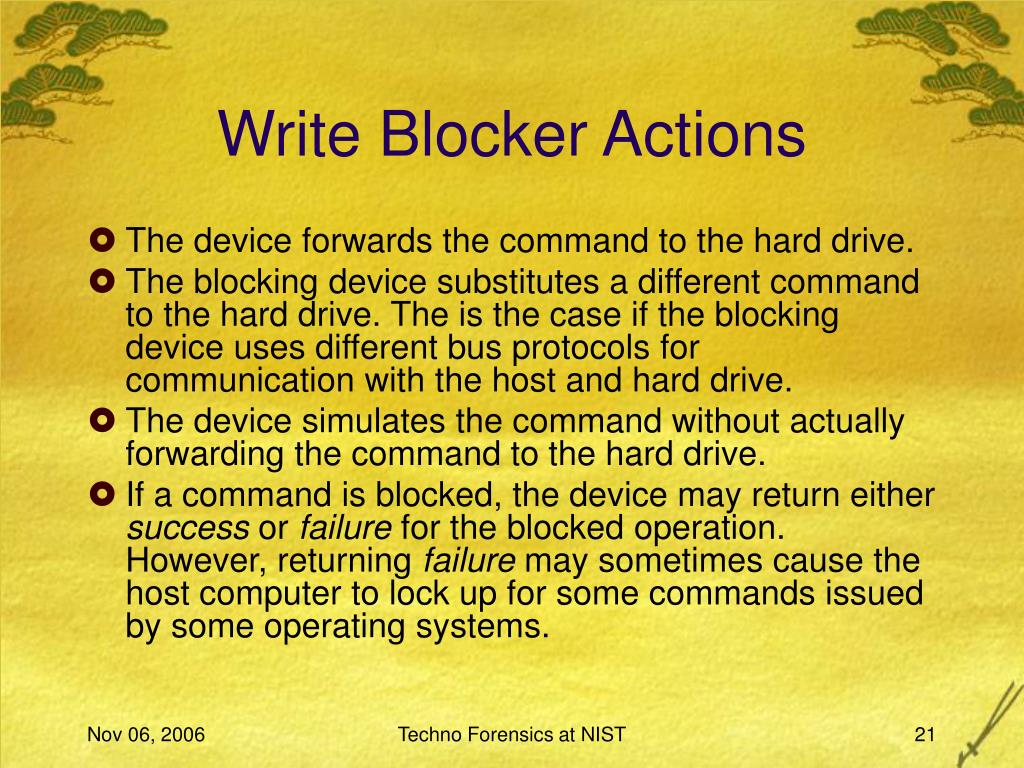 PPT Testing Write Blockers PowerPoint Presentation, free download ID3223332