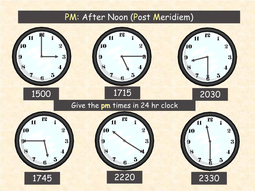 PPT 24 Hour Clock Vs 12 Hour Clock PowerPoint Presentation Free 