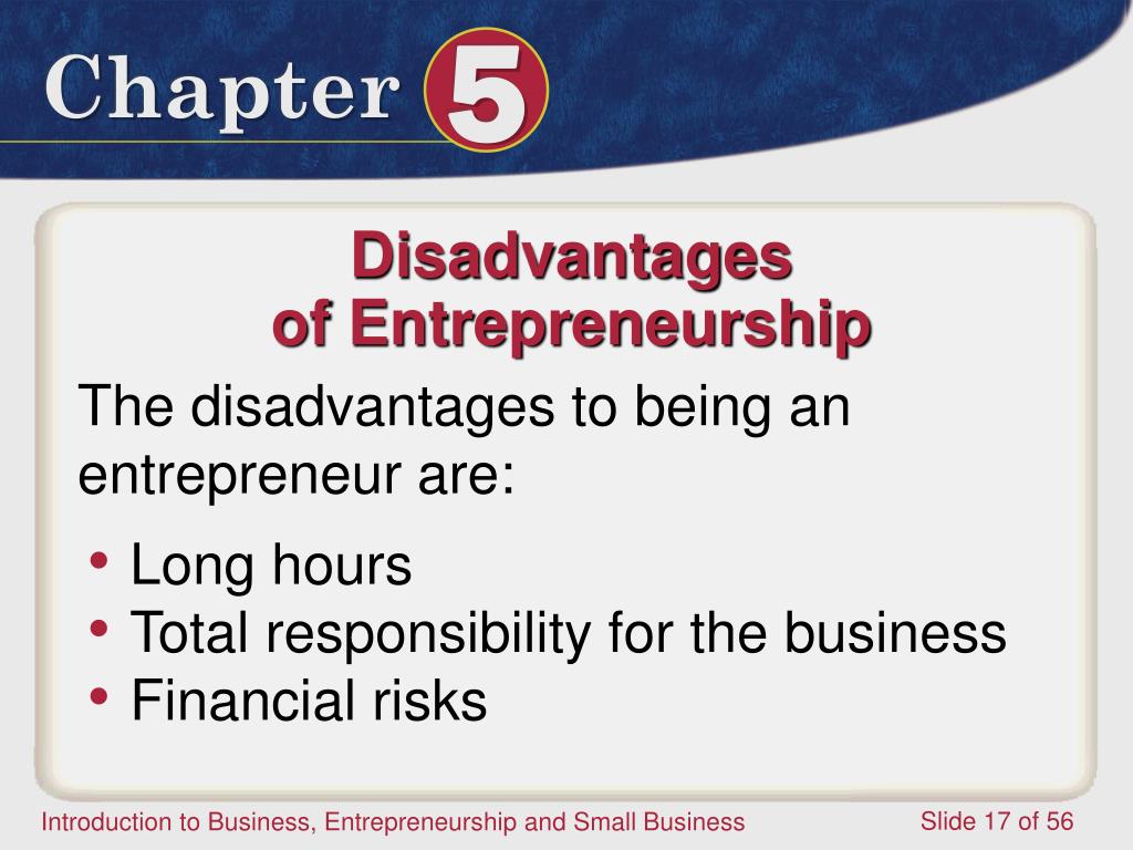 Which Of The Following Is A Disadvantage Of Small Businesses PPT - Entrepreneurship and Small Business PowerPoint Presentation, free