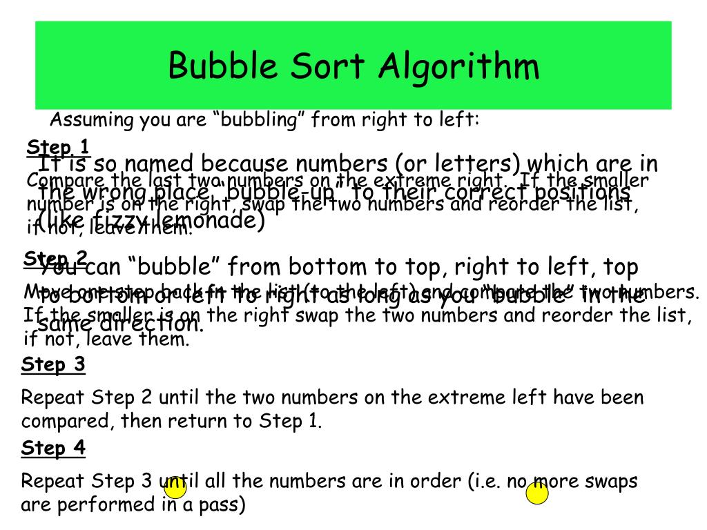 Bubble Sort. The Bubble Sort is one of the most…