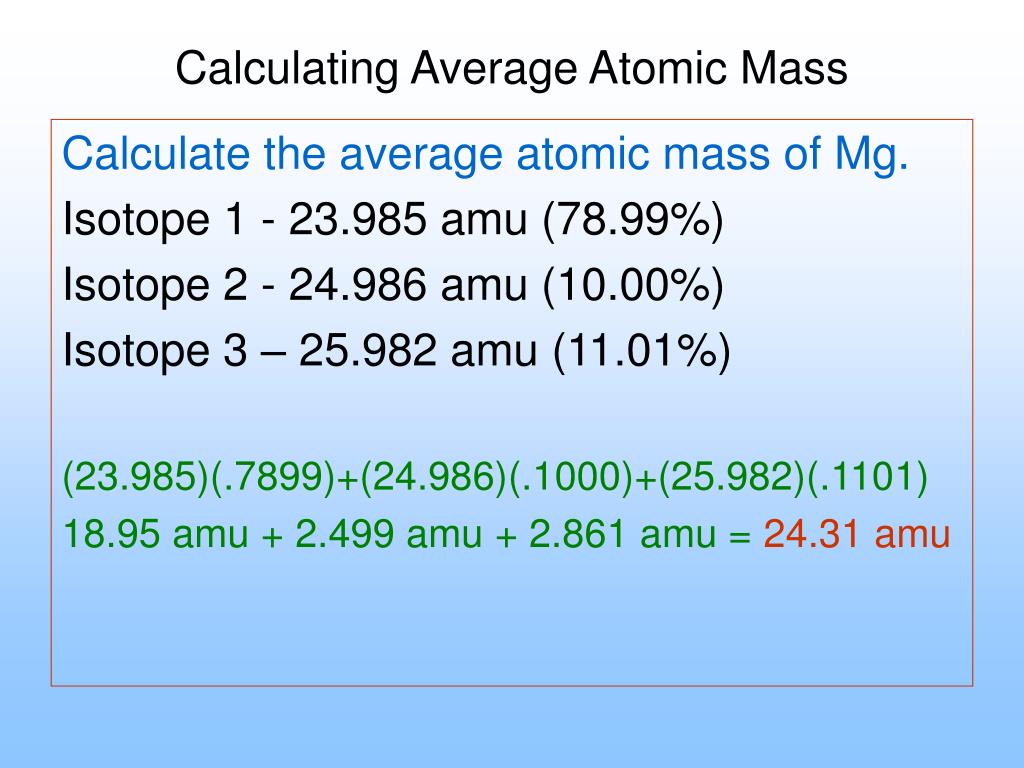 how-to-find-average-atomic-mass-of-an-element-feb-06-2021-atomic-mass-0-9092-19-99
