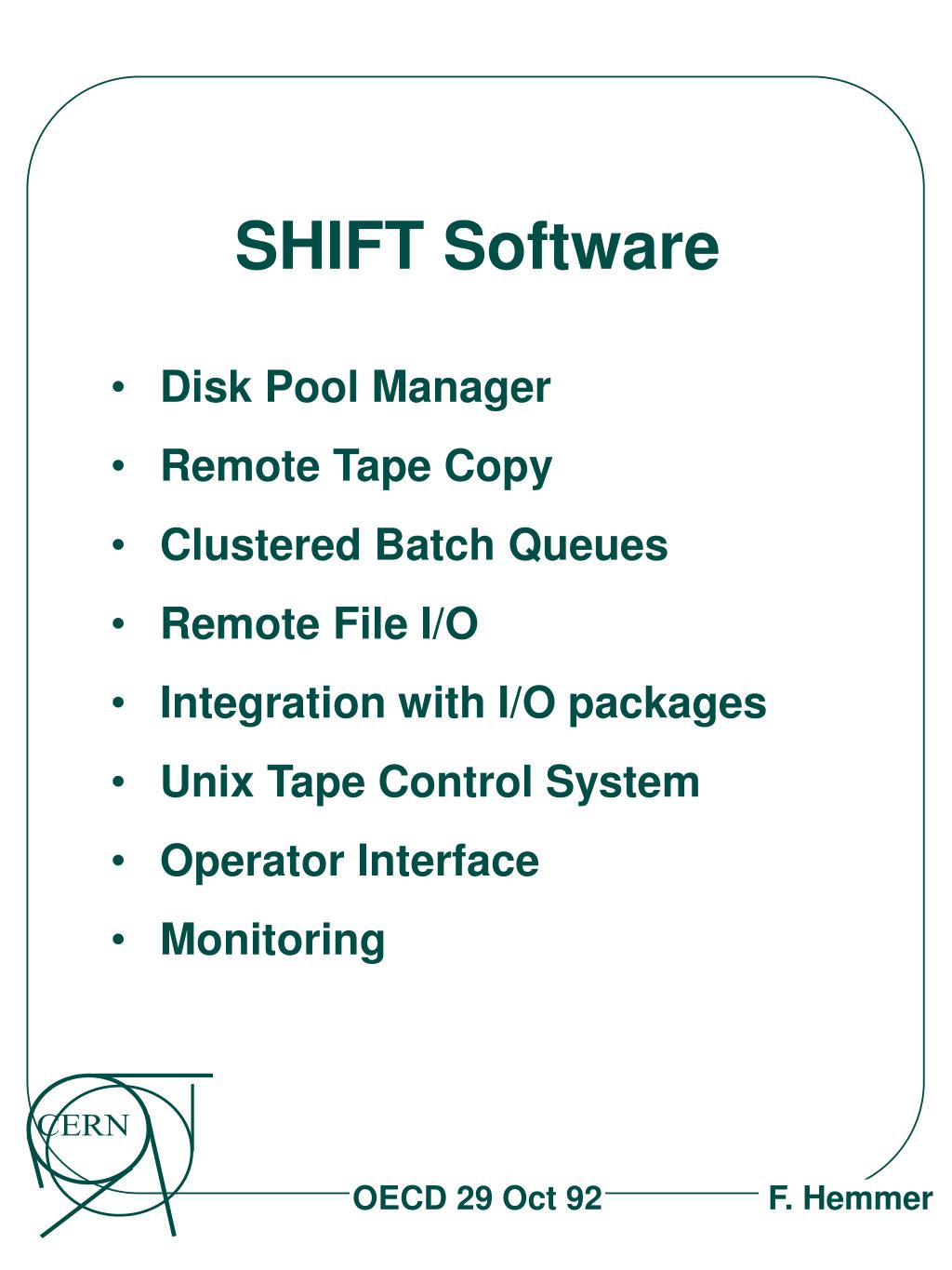 on shift software on shift software