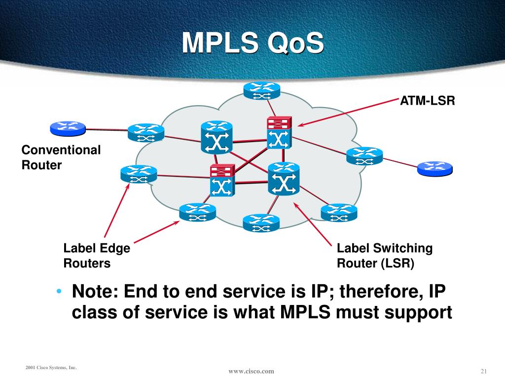 mpls experimental qos