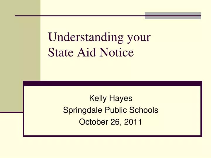 understanding your state aid notice n.