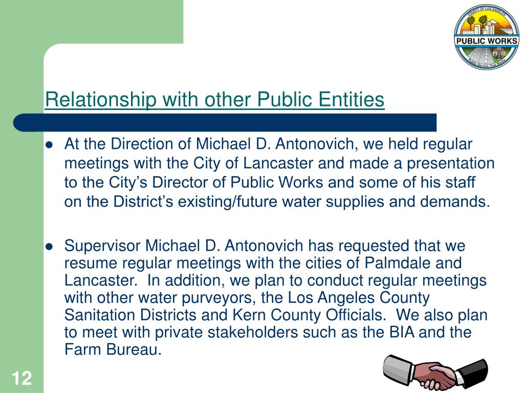 PPT Los Angeles County Waterworks District No. 40 Antelope Valley