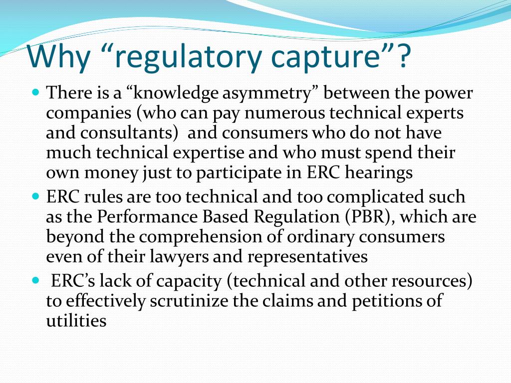 PPT The Corporate Regulatory Capture of ERC PowerPoint Presentation