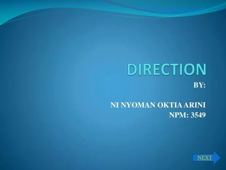 direction n.