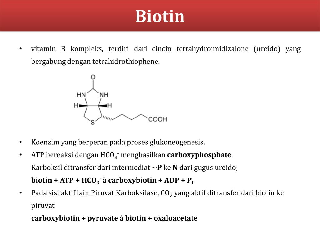 Биотин витамин н презентация
