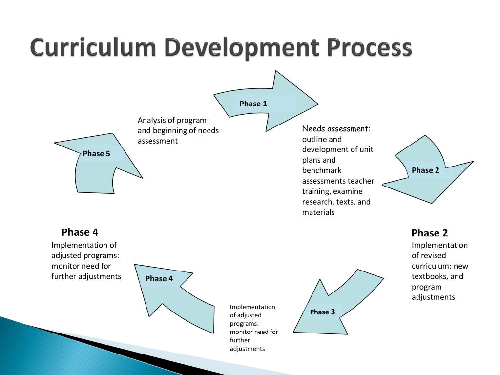 Steps In Curriculum Development Process