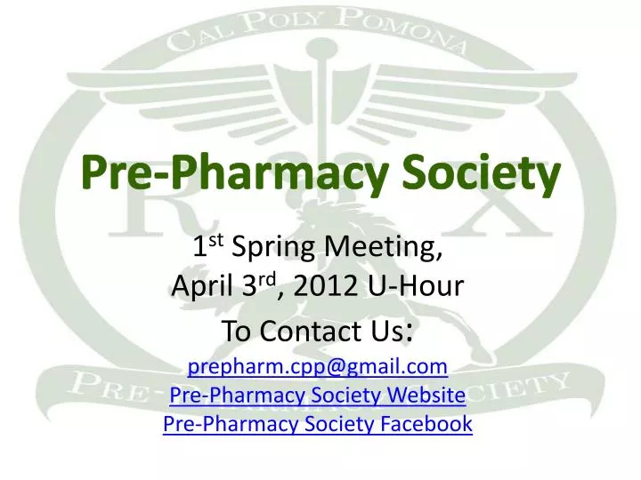 pre pharmacy society n.