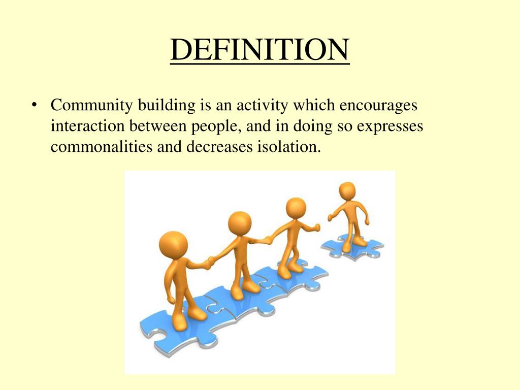 essay about it's i who build community