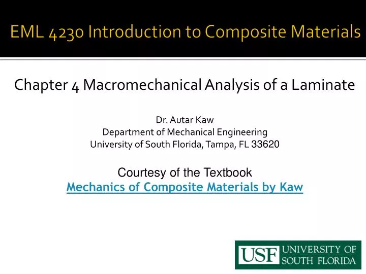 eml 4230 introduction to composite materials n.