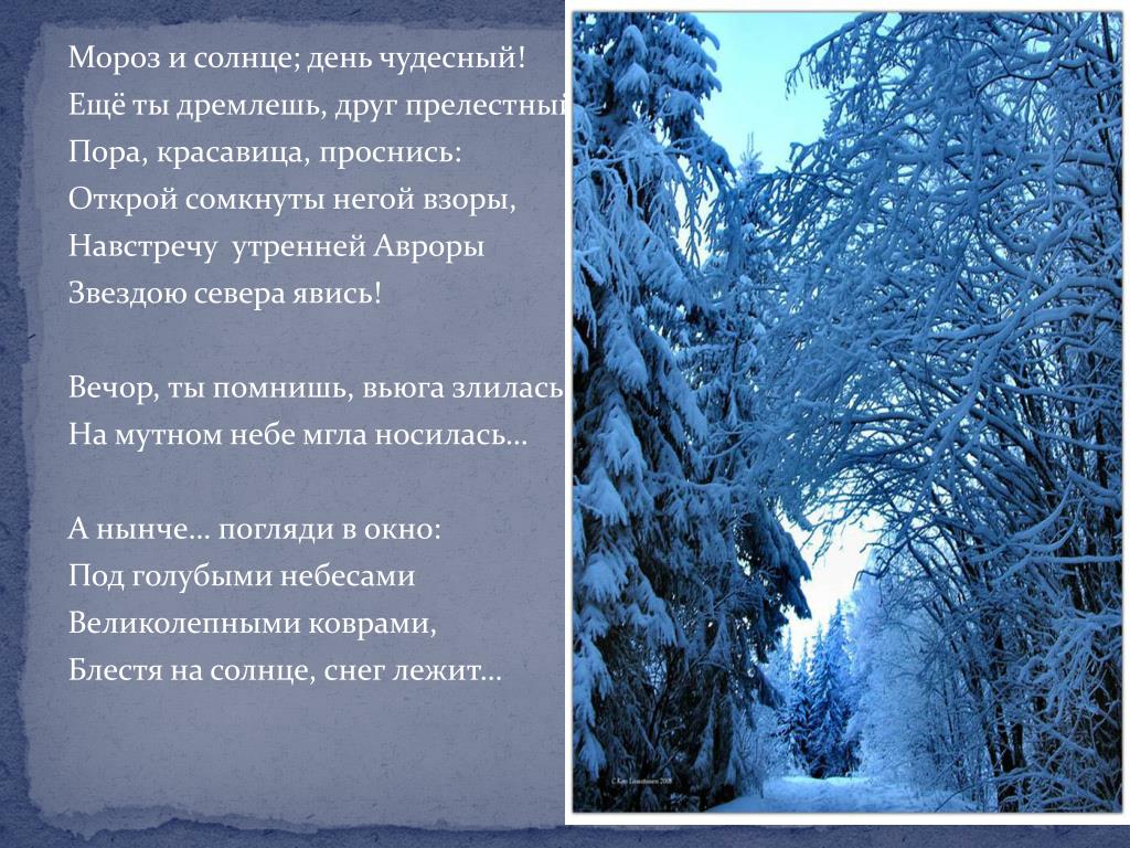 Пушкин проснись красавица. Мороз и солнце день чудесный. Морози слонце день чужеснц. Ороз и солнце день чудечны й. Мороз и солнце день чудес.