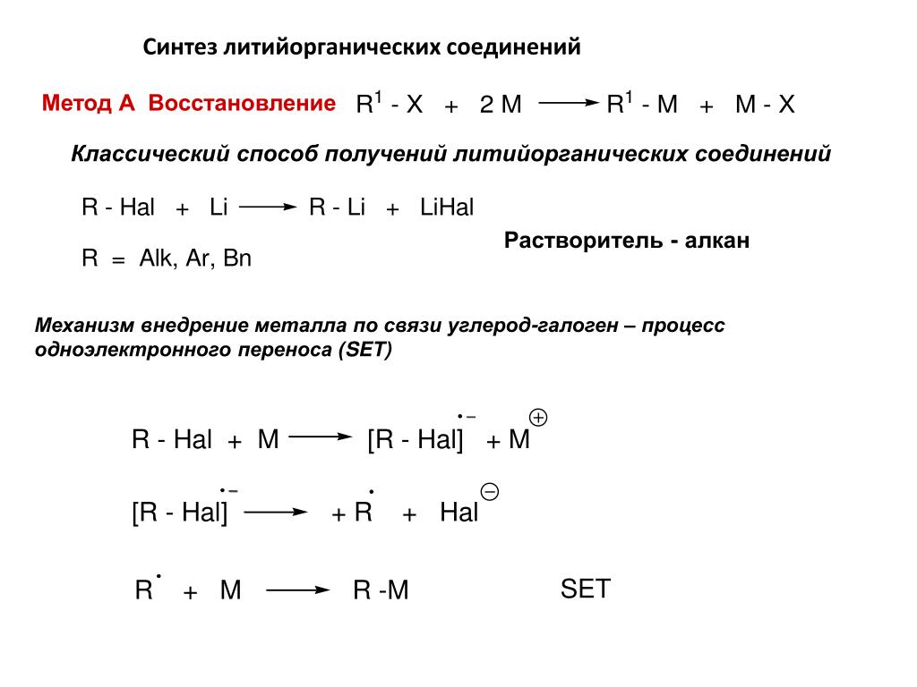 Соединение получить. Химические свойства литийорганических соединений. Получение литийорганических соединений. Литийорганические соединения реакции. Методы синтеза литийорганических соединений.