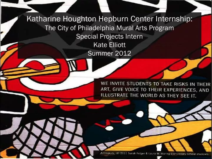 PPT Katharine Houghton Hepburn Center Internship The City of