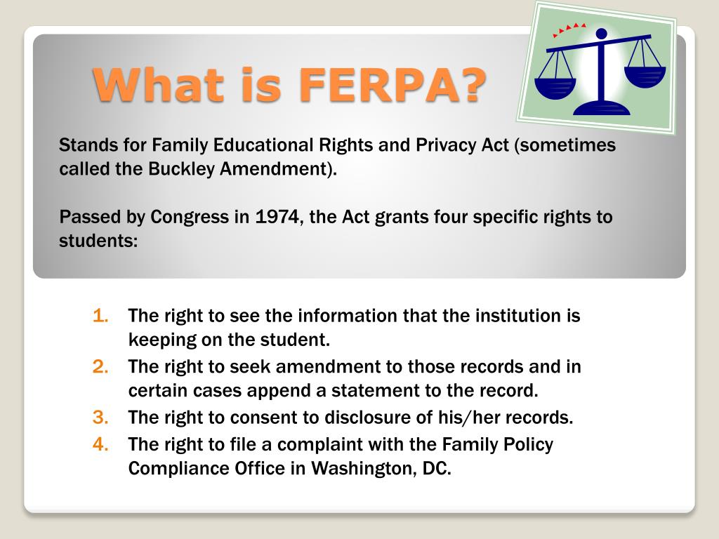 PPT Demystifying The Family Educational Rights And Privacy Act FERPA ppt-demystifying-the-family-educational-rights-and-privacy-act-ferpa