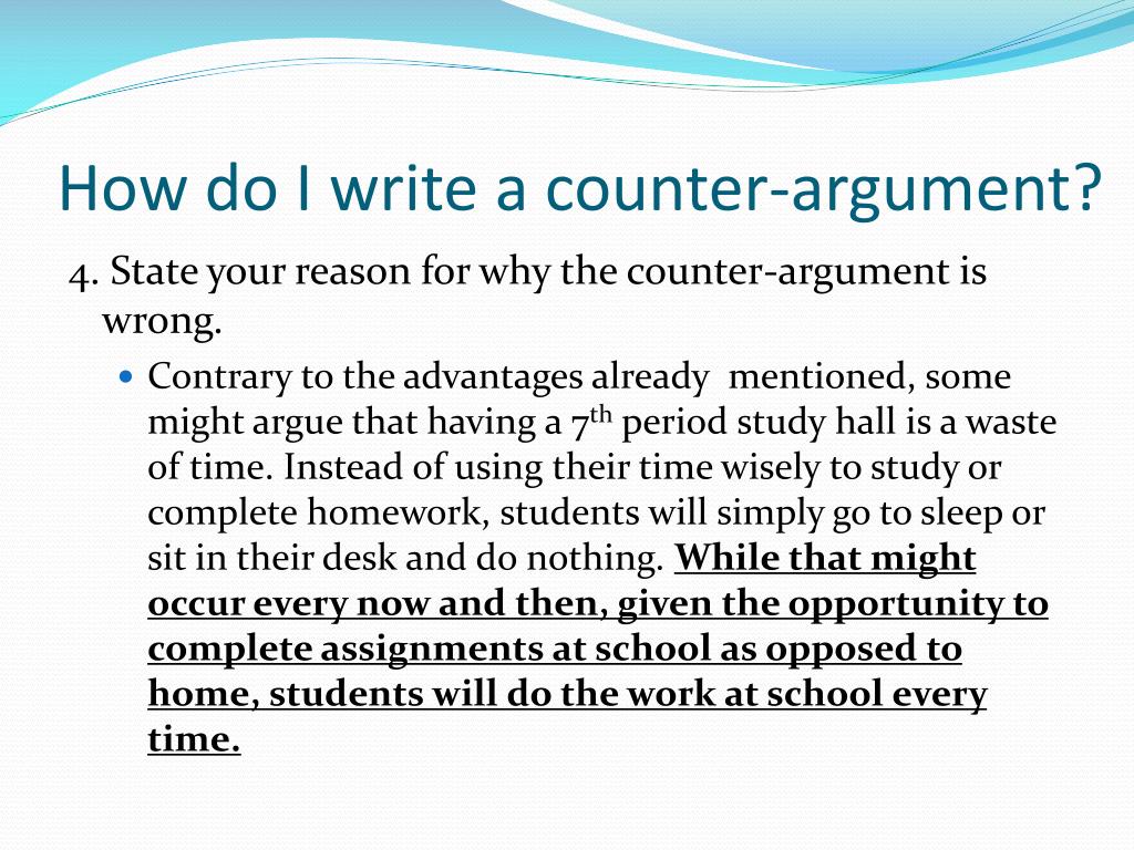 PPT Counter Argument PowerPoint Presentation Free Download ID 3231357