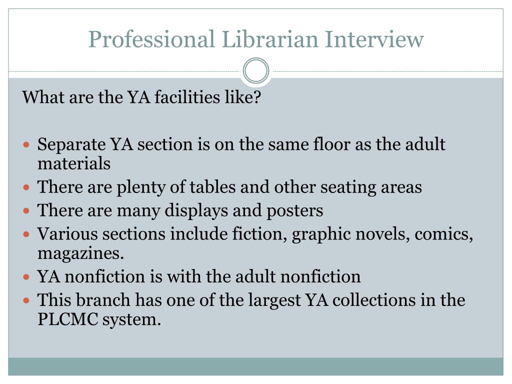 PPT - Capstone: Current Situation with Young Adult Services and ...
