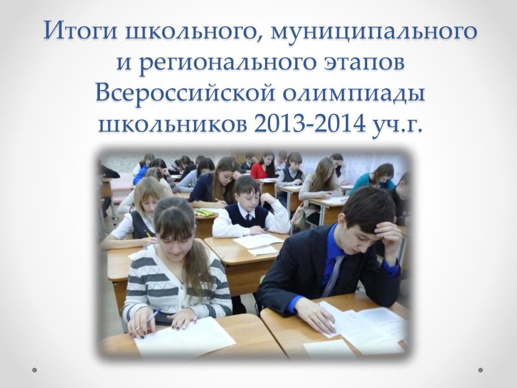 Результаты школьного