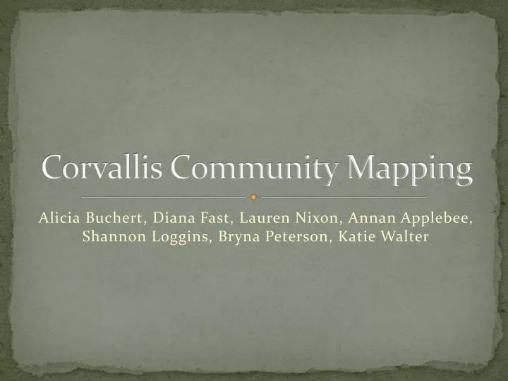 corvallis community mapping n.