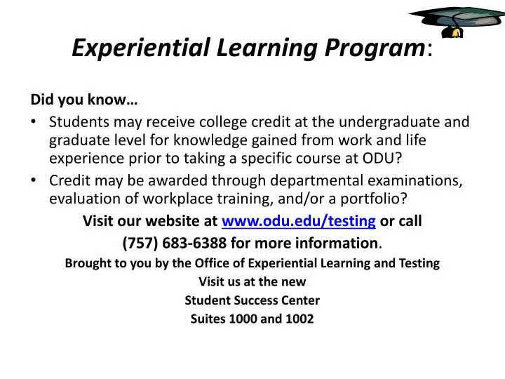 experiential learning program n.