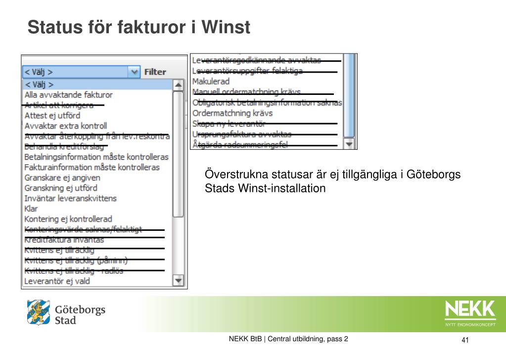 Ppt Central Utbildning Pass 2 Bestallning Till Betalning I