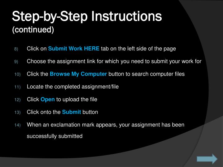 PPT - How to submit an assignment on eCampus for a DCCCD ...