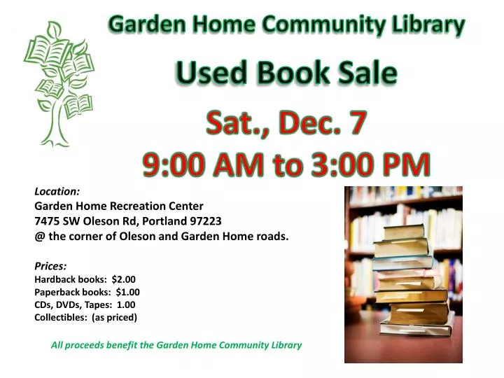 PPT Location Garden Home Recreation Center 7475 SW Oleson Rd, Portland 97223 PowerPoint