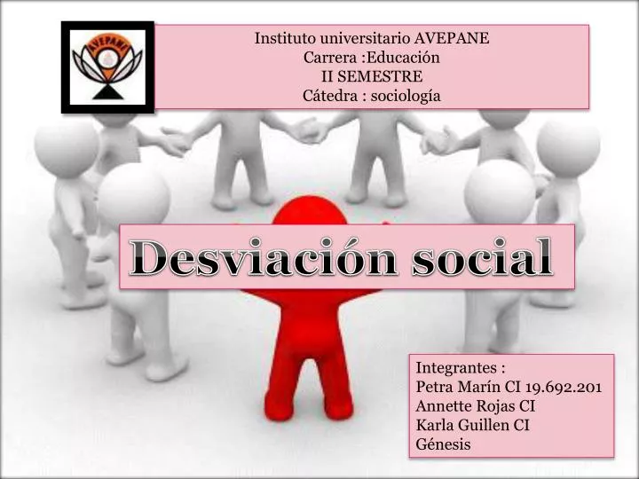 PPT - Instituto universitario AVEPANE Carrera :Educación II SEMESTRE  Cátedra : sociología PowerPoint Presentation - ID:3240659