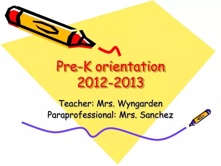 pre k orientation 2012 2013 n.