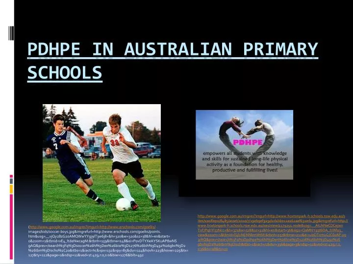 pdhpe in australian primary schools n.