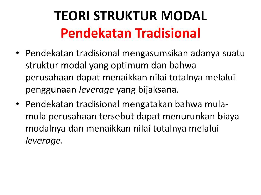 PPT - Struktur Modal PowerPoint Presentation, Free Download - ID:3244596