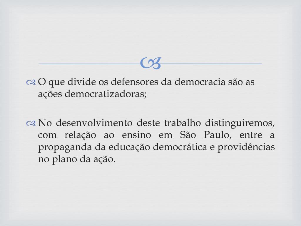 PPT - Democratização do ensino Prof. Mário Azanha PowerPoint ...
