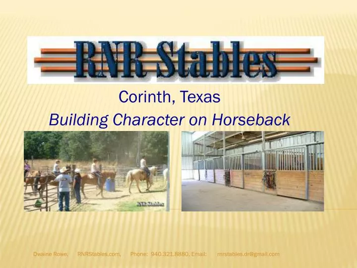 corinth texas building character on horseback n.