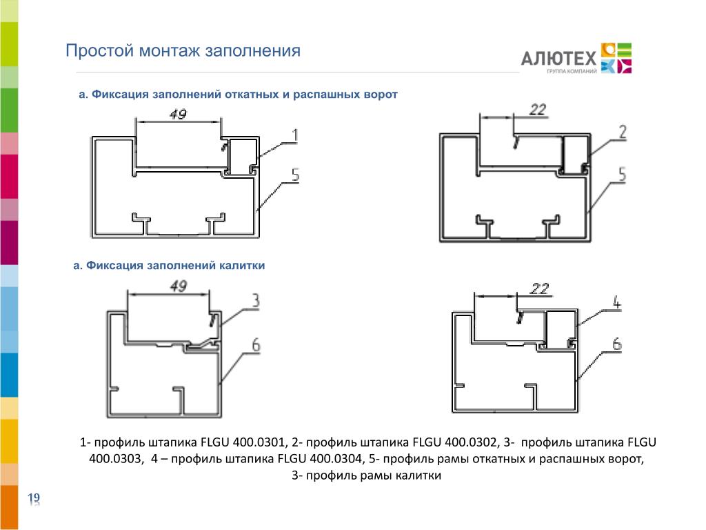Простой монтаж. Профиль штапика FLGU.400.0303. Профиль штапика для рамы 400. Профиль штапика Алютех. FLGU 400.0303 штапик.