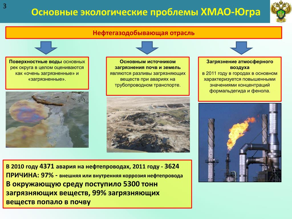 Экологические проблемы нефтяной и газовой промышленности