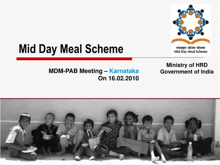 presentation of mid day meal