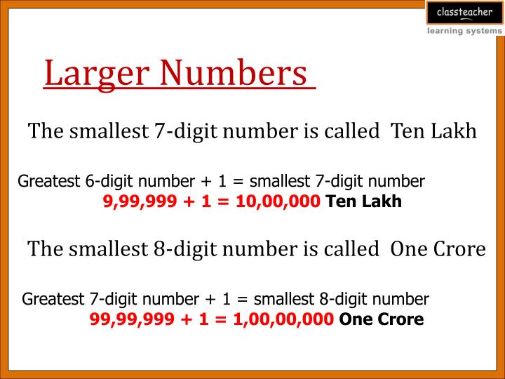 What Is The Largest 7 Digit Number PPT - KNOWING OUR NUMBERS PowerPoint Presentation - ID:3248999