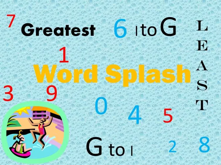 Word Splash Template
