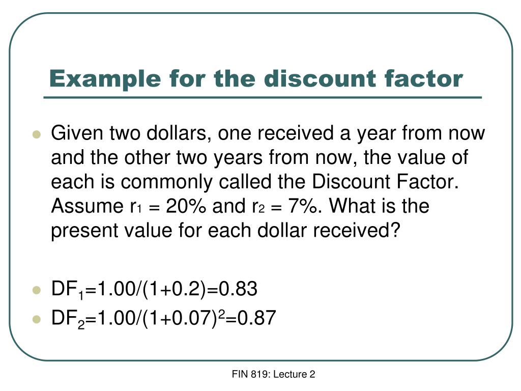 PPT Overview Of The Present Value Concept Investment Criteria And 