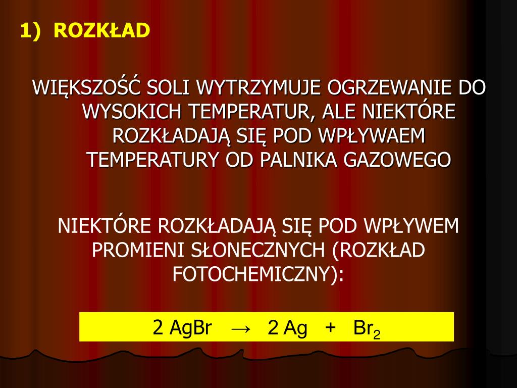 Właściwości Fizyczne I Chemiczne Alkanów PPT - WŁAŚCIWOŚCI FIZYCZNO-CHEMICZNE SOLI PowerPoint Presentation, free