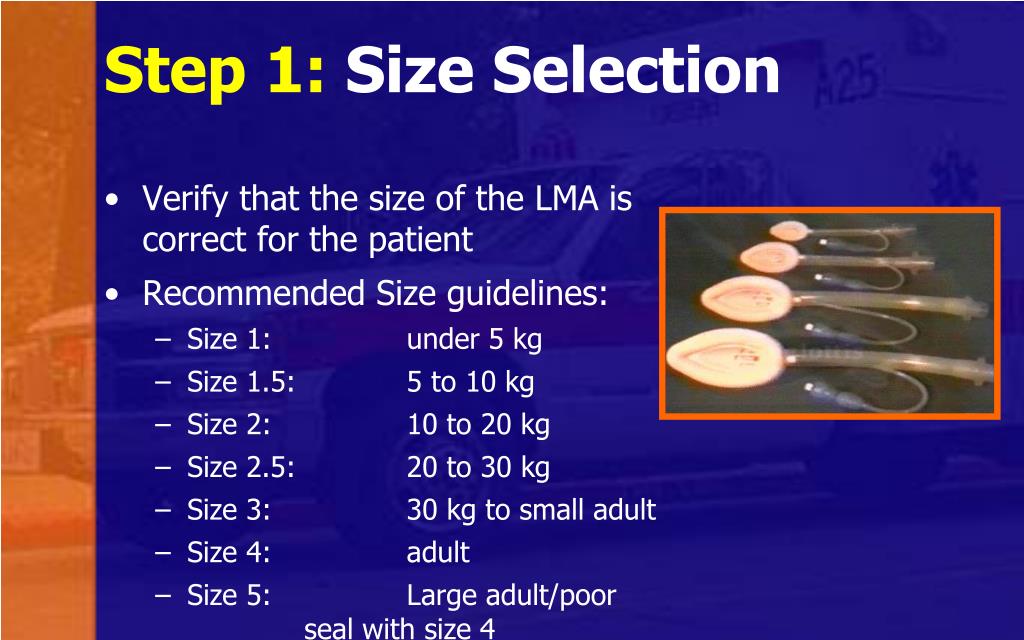 PPT Laryngeal Mask Airways (LMA) Indications and Use for the Pre