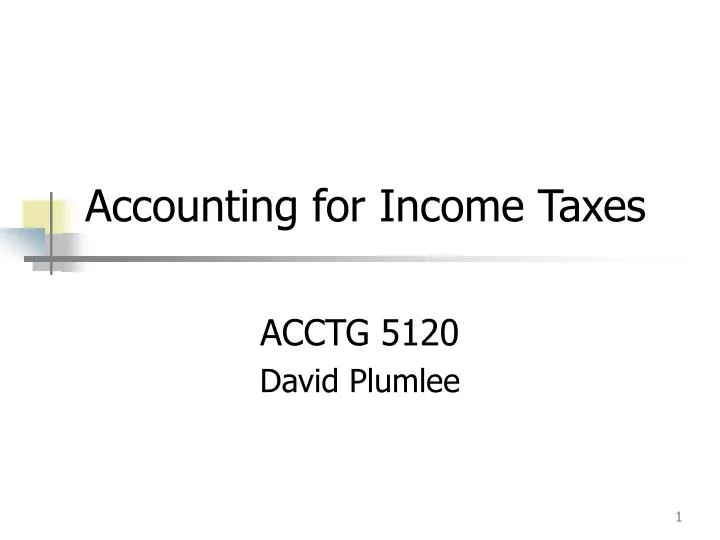 accounting for income taxes n.