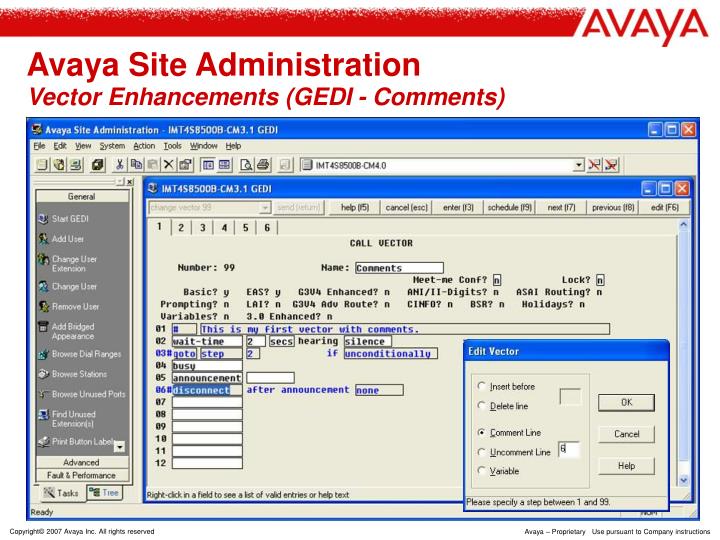 PPT Avaya Site Administration 4.0 Voice Announcement Manager 4.0 What