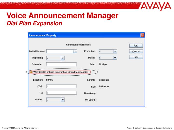 avaya val manager