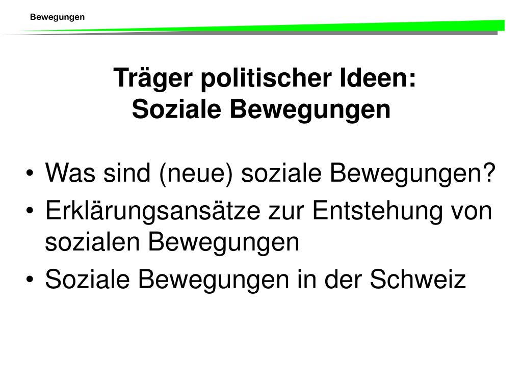 PPT - Träger politischer Ideen: Soziale Bewegungen PowerPoint Presentation  - ID:3255022