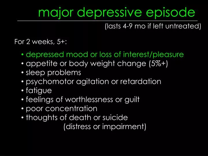 a depressive episode a depressive episode