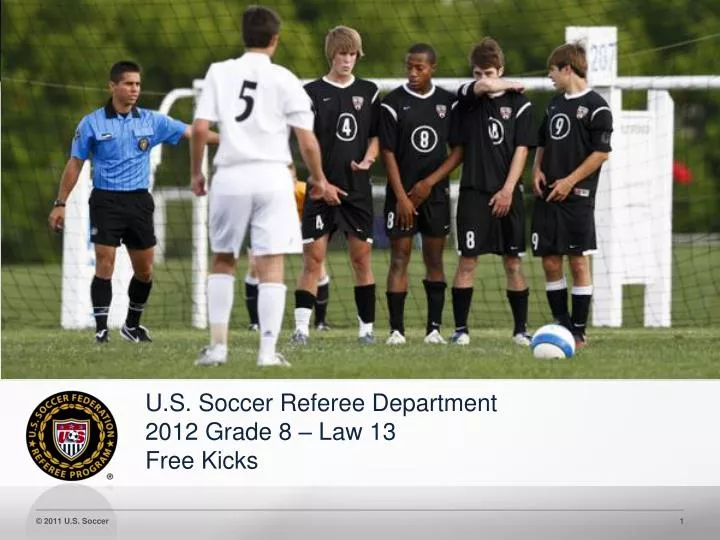 PPT U.S. Soccer Referee Department 2012 Grade 8 Law 13 Free Kicks